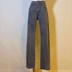 👖 New Levi's Men's 505 Regular Fit Jeans - Gray - W28 L32